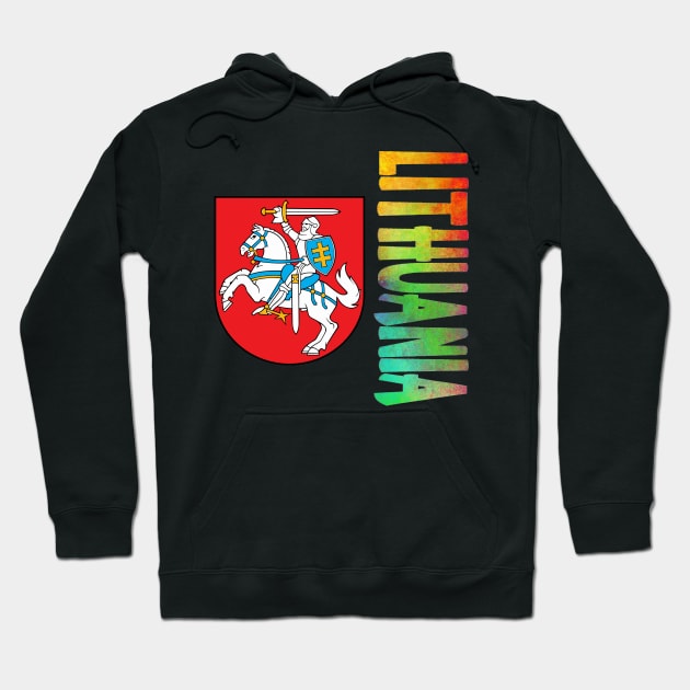 Lithuania Coat of Arms Design Hoodie by Naves